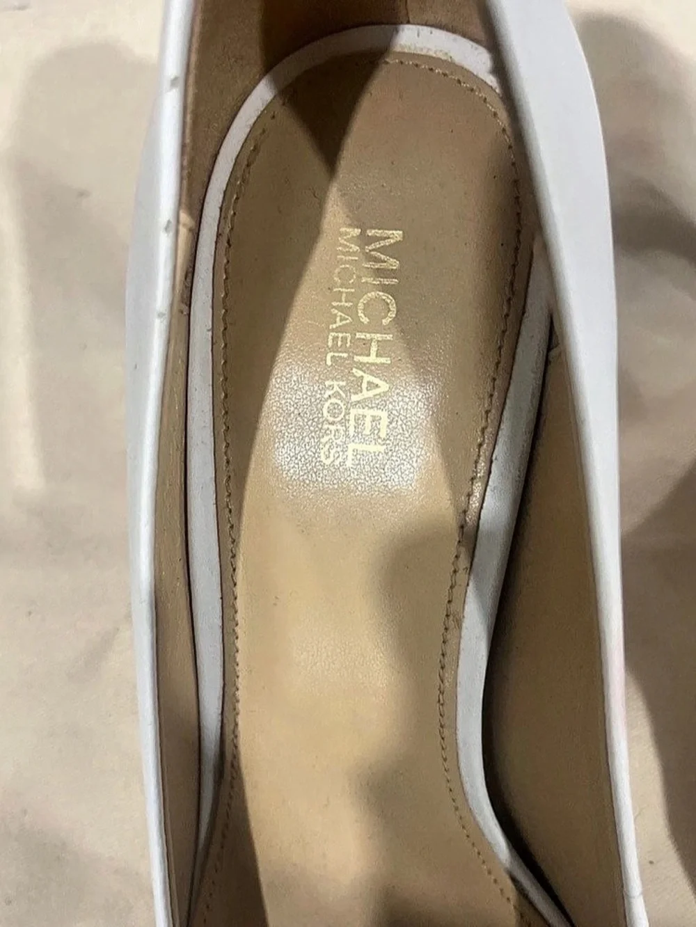 Michael Michael Kors Dorothy Flex Pump Women's Pointed-Toe Heels White